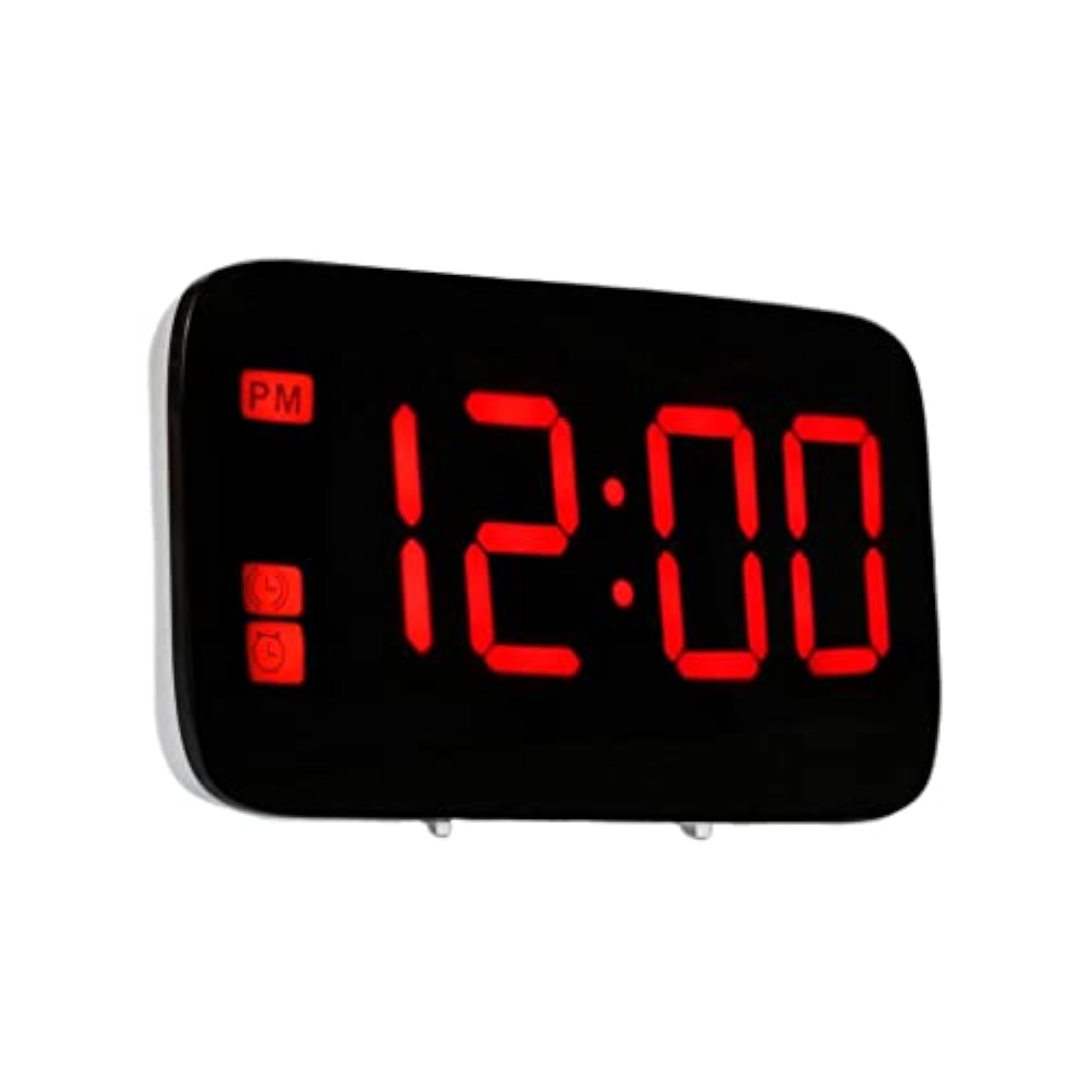 LED Projection Alarm Clock with Voice Control, Red