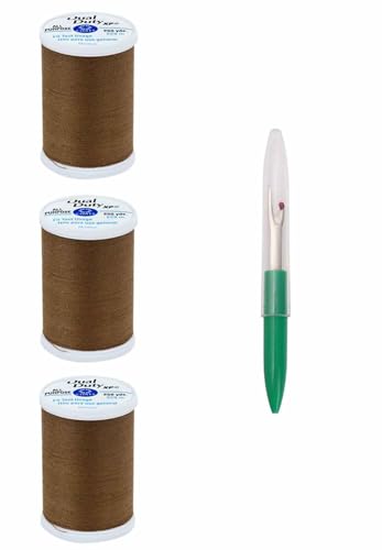 Hilo de costura poliéster Coats & Clark 250 yd Pack 3
