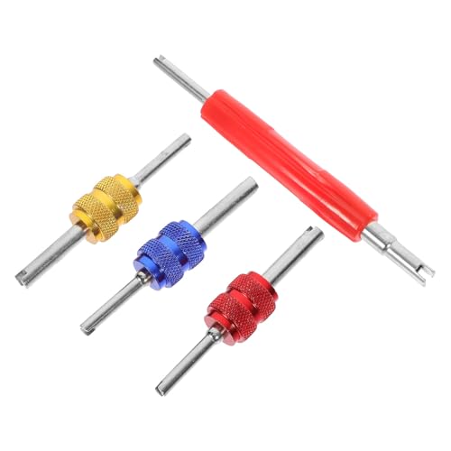 SHINEOFI 1juego Kit de Herramientas para Extracción de Núcleo de Válvula de Aire Acondicionado para Coche de Metal Resistente Diseño de Precisión para Técnicos Automotrices y Bricolaje