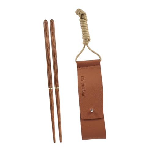 OUNONA 1Pair Portable Take Apart Chopsticks with Storage Bag Reusable Travel Utensils for Outdoor Camping Bbq and Hiking Lightweight and Design Convenient for Go