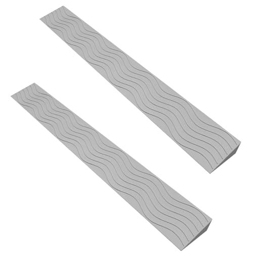 Ramp Threshold portátil diseño de baja pendiente para interiores, ideal para entradas, escaleras y robots de limpieza (Gris, 100 x 7 x 1 cm) miniatura 1