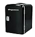 Frigidaire Mini Portable Compact Personal Fridge Cools & Heats, 4 Liter Capacity Chills Six 12 oz Cans, 100% Freon-Free & Eco Friendly, Includes Plugs for Home Outlet & 12V Car Charger (Black)