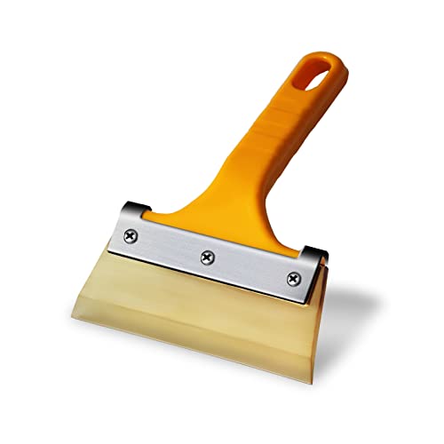 Application Tool For Window Security Film - Small Squeegee, Shackcom Polyurethane Window Tint Squeegee For Car, Glass, Mirror, Shower, Auto, Windows – Yellow #TOP10