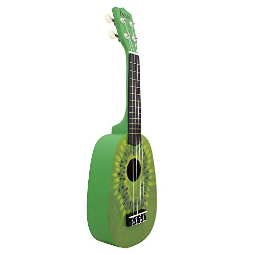 Ukulélé 21 pouces forme kiwi vert ukulélé instrument pincé - Les Beatles, Paul McCartney, John Lennon, RIngo Starr, George Harrison Ukulélé 21 pouces forme kiwi vert ukulélé instrument pincé – Image 4