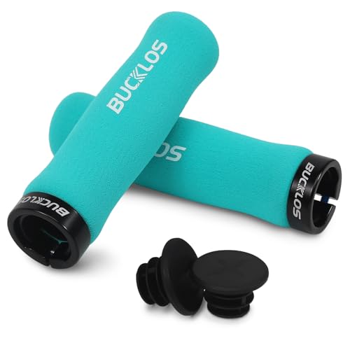 BUCKLOS Bike Handlebar Grips - Bicycle Foam Sponge Handle Bar Sin...
