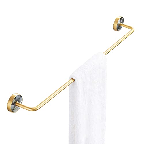 Porte-serviettes sans perçage mural pour salle de bain barre auto-adhésive or