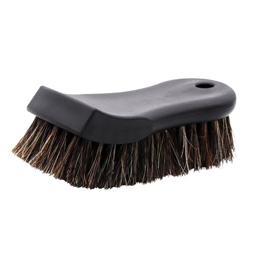 Gentle Car Horsehair Detailing Brush For Deeping Cleaning Leather Fabric Carpet And Textiles Surfaces Hard To Reach Area Convertible Top Cleaner