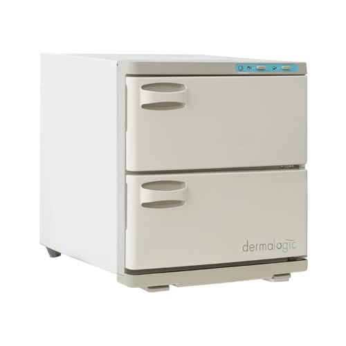 Towel Warmer with Double Cabinets, Automatic Temperature Control Ideal for Massage Spa Center, Barber Shop, Beauty & Nail Salon, Gym Equipment