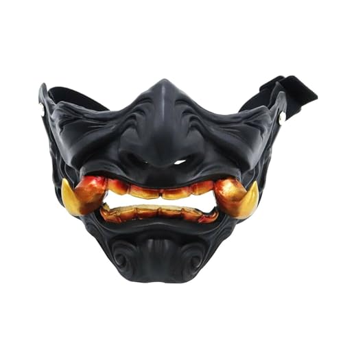 FANSHINUO Correas ajustables de resina sintética japonesa con dientes desmontables para cosplay, Halloween, anime, convenciones, suministros de fiesta temática de terror