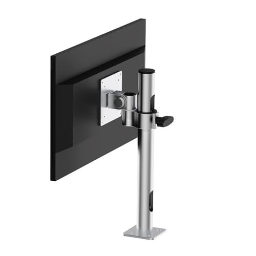 Support d'écran en aluminium vertical pour bureau de télétravail épuré