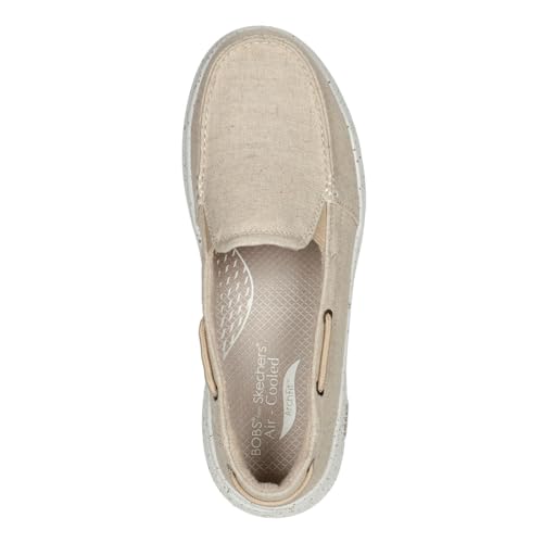 Skechers Women's BOBS Arch Fit Skipper - Beyond Swell Slip-On, Natural, Size 10