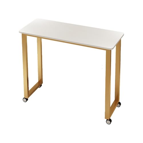 Tavolo portatile per manicure con ruote, per salone di bellezza professionale, stazione di lavoro per trucco, attrezzatura per la casa in legno per la tecnologia delle unghie