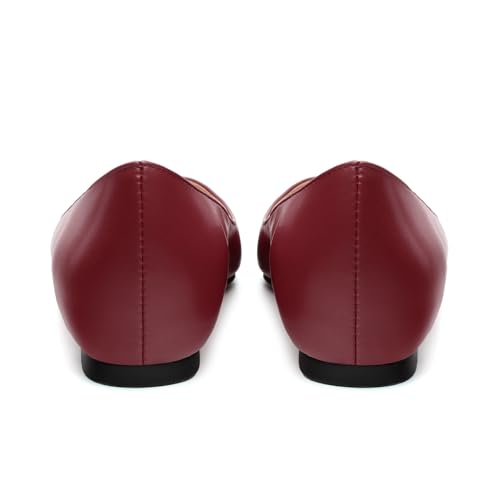 Comfortable Flats for Women Pointed Toe Slip On Pumps Dress Shoe4