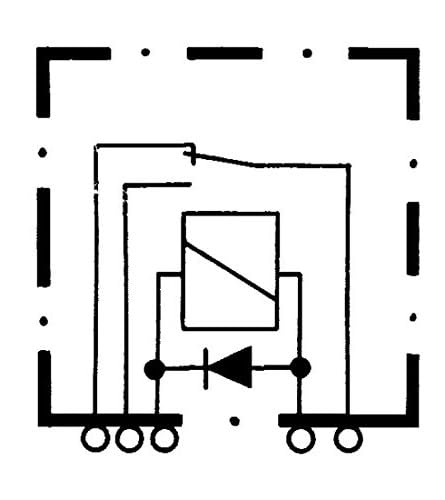 HELLA Relay Circuit Diagram with Suppression Diode