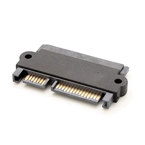 Adaptador Convertidor SATA 22P Macho a Hembra, Negro miniatura 6