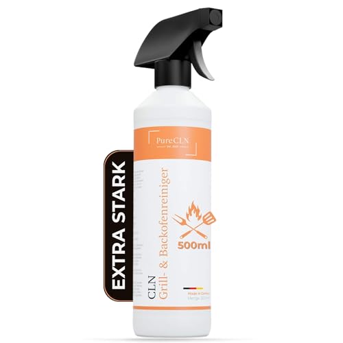 PureCLN Backofenreiniger 500ml, geruchslos & mit Kraftformel – Backofenspray entfernt hartnäckige Verkrustungen ganz ohne Schrubben – Ideal als Oven Cleaner für Backofen, Grill und Kochgeschirr