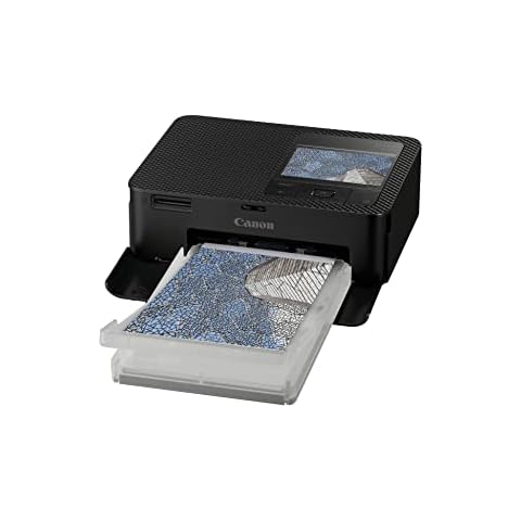 Canon SELPHY CP1500 Mini Fotodrucker (Druck bis Postkartengröße 10x15cm, USB-C, WLAN, kabellos, Thermosublimation, SELPHY App, farbstabil 100 Jahre) schwarz [ohne Farbband/Papier, ohne Akku] Cover