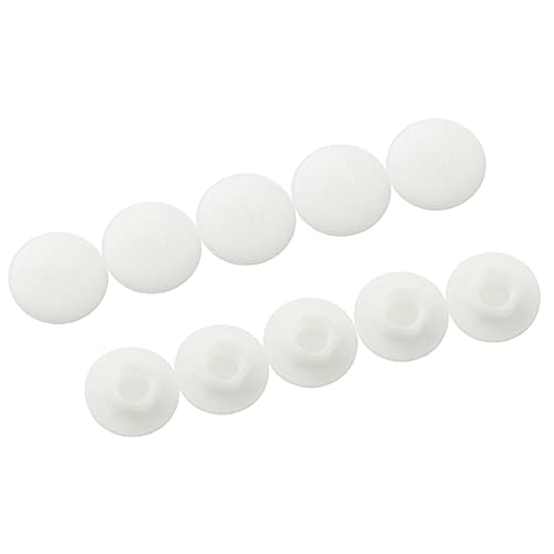 Yundxi 10 Pieces MTB Mountain Bike Crank Screw Bolts Cover Road Bicycle Hexagon Screws Allen Key Bolt Caps Nut Covers (White,M5)