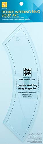 EZ Quilting - Arco sólido acrílico para Crear Anillos de Boda Dobles
