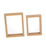Holibanna 1 Satz Doppelter Glas Bilderrahmen Rahmenloser Transparenter Fotorahmen Für Fotos Und...