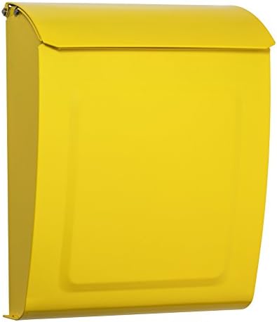 Architectural Mailboxes 2594Y Aspen Wall Mount Mailbox, C1, Yellow