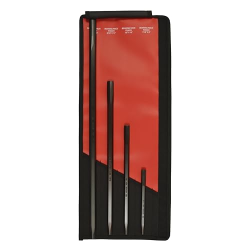 Mayhew Tools 62015 Pro Bearing Race Punch Set 4-Piece Black Oxide Finish