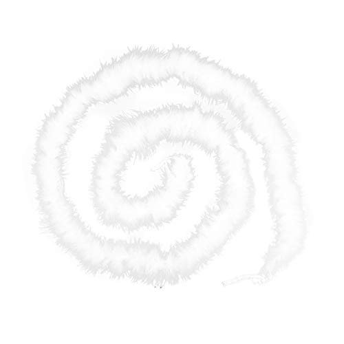 72" Long Fluffy Marabou Feather Boa For Women Diy Craft Home Decor 14G-White #TOP9