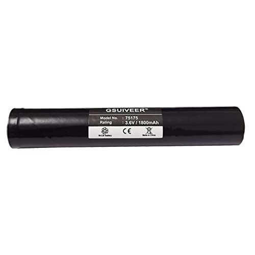 GSUIVEER 75175 Rechargeable Battery 3.6V 1800mAh Ni-CD Compatible with Streamlight Stinger 75175 75375 75300 75500 75810 76000 76300, PolyStinger, Pelican M9, FL126 Flashlight (1 Pack) by GSUIVEER - Used condition - Image 2