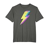 Colorful Retro Bolt Of Lightning 70s 80s 90s