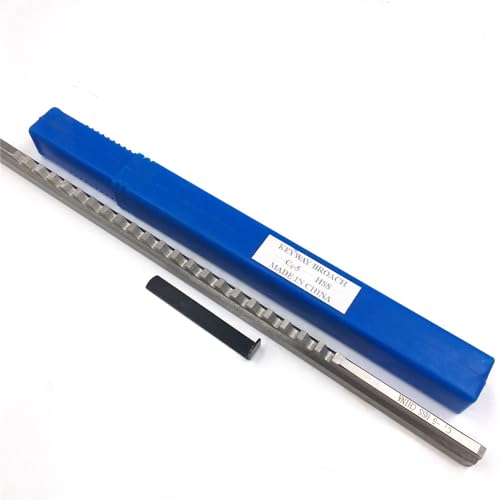 18mm Keyway Broach & Shims E Push Type Metric Size HSS Keyway Broaches Lathe Cutting Tool (18mm E)