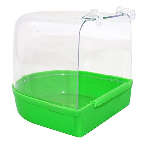 Garneck Parrot Bath Tub Bird Bath Covered Cage Canaries Canary Budgie Color Parrot Bathtub Parrot Shower Pet Supply Bath Birdbath Accessories Parrots Bathtub Bird Accessories