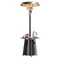 Pamapic 50,000 BTU Outdoor Heaters for Patio with Round Table Design, Premium 304 Stainless Steel Burner, Triple Protection System Propane Patio Heater for Porch Garden, Residential & Commercial Use