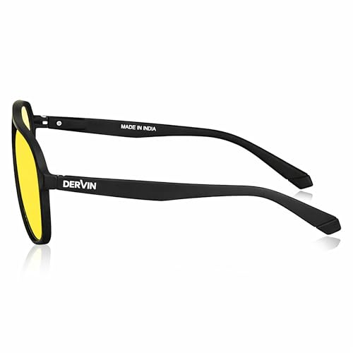 Image of Dervin UV Protected Yellow Lens Driving Polarized Sunglasses for Men & Women
