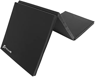 ProsourceFit Tri-Fold Folding Exercise Mat - Black