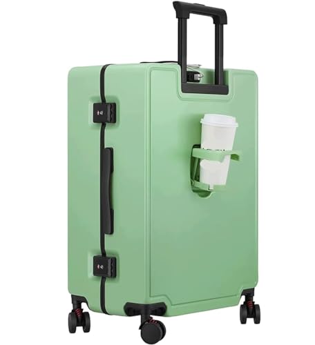 Carry On Luggages Suitcase Multifunctional Cabin Luggage Security Anti -Theft Large-Capacity Hardside Luggage Luggage Suitcases (Green-24 in - Main Image