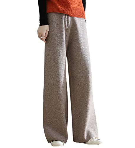 Pantalon jambe large en laine tricoté pour un hiver cocooning