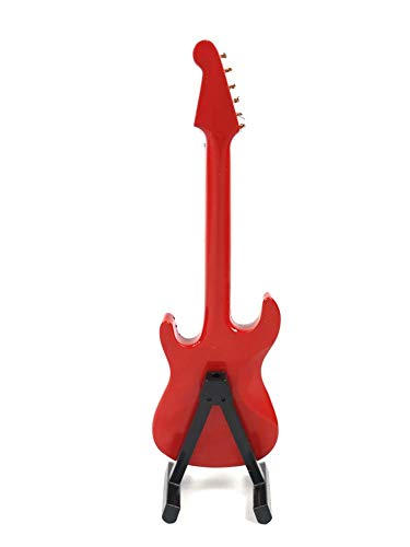 Alano GE34R-10-S Modèle de guitare électrique Rouge Modèle de décoration Modèle de guitare avec boîte cadeau - Les Beatles, Paul McCartney, John Lennon, RIngo Starr, George Harrison Alano GE34R-10-S Modèle de guitare électrique Rouge Modèle de décoration Modèle de guitare avec boîte cadeau – Image 3