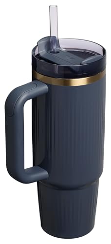 Image of STANLEY Quencher H2.0 Tumbler with Handle and Straw 30 oz | Flowstate 3-Position Lid | Cup Holder Compatible for Travel | Insulated Stainless Steel Cup | BPA-Free | Fluted Twilight