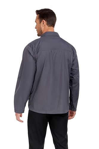 Mens Windbreaker Jackets Lightweight Packable Summer Jacket Men, Windproof and Dustproof Dark Grey4