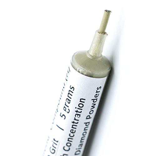 TechDiamondTools Diamond Lapping Paste Polishing Compound 600 Grit Mesh 22-36 Microns Lapidary Paste for Rock Glass Metal Jewelry Resin Marble with High Concentration of Diamond Powder USA Made