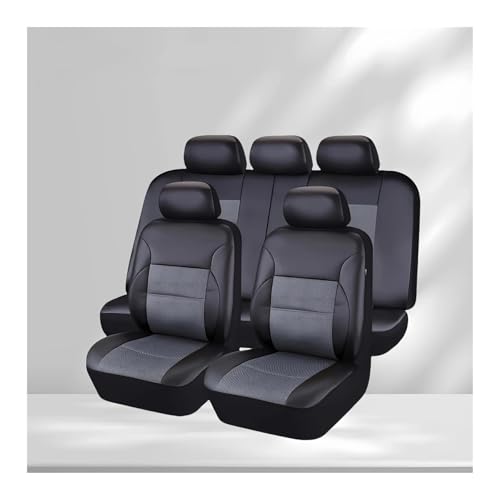 Per Seat Per Leon Set completo universale impermeabile coprisedili auto in pelle PU Accessori interni auto,Questo coprisedile per auto è realizzato in materiale resistente, traspirante e offre comfort per la guida quotidiana.