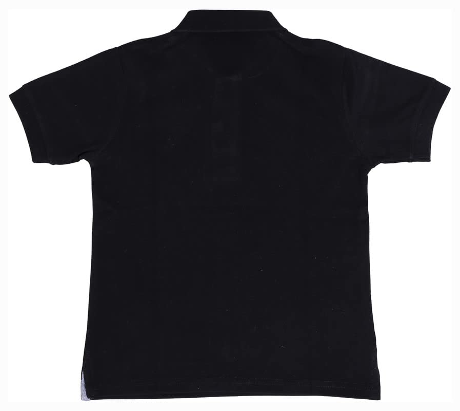 Image of Boys Cotton Polo T-Shirt Regular Fit Half Sleeve Plain Collar T-Shirt, Soft Breathable Casual Wear