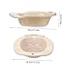 minkissy 1Pc Sitz Bath Basin for Toilet Seat Postpartum Care Wash Basin Squat Design Safe Materials Convenient Handle for Pregnant Women and Seniors Fits Toilets