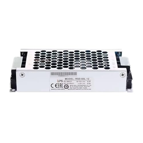 RSD-60L-12 alimentation CC 60W robuste avec isolation renforcée