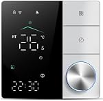 Zerodis Smart Thermostat for Floor Heating Thermostat Wireless Internet AI Smart Learning APP Control Programmable with LED Touch (White)