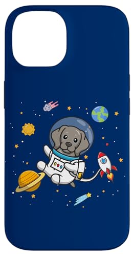 Cute Kawaii Kids Boys Girls Space Weimaraner Dog Lover �X�}�z�P�[�X iPhone 14 �p