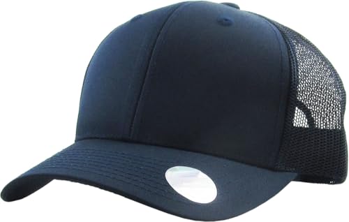 Image of Classic 6 Panel Cotton Twill Mesh Trucker Cap Hat Adjustable Snapback Hat