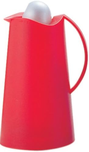 Alfi La Ola 1-Liter Carafe, Red/Silver