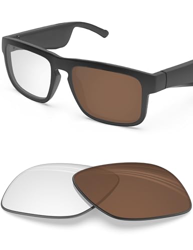 Image of BLAZERBUCK Polycarbonate Replacement Lenses for BOSE Tenor BMD0010 - Tea Photochromic With Blue Light Blocking