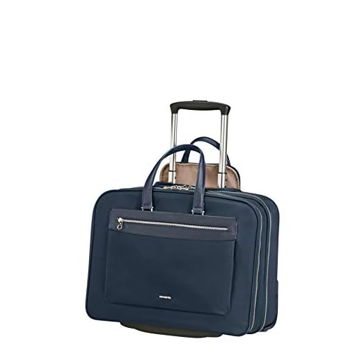 Samsonite Zalia 2.0 Maletín para portátil de 15,6" con Ruedas, 43 cm, 24 L, Azul (Midnight Blue)
